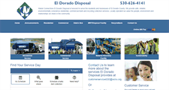 Desktop Screenshot of eldoradodisposal.com