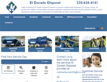 Tablet Screenshot of eldoradodisposal.com